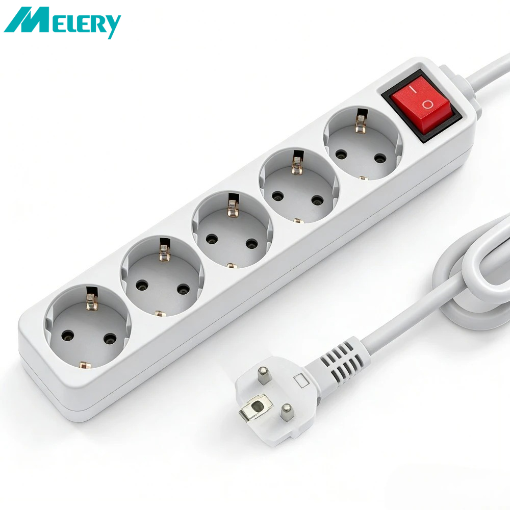 Ac Surge Protector - Melery multiprise parasurtenseur 3/4/5/6 AC EU
