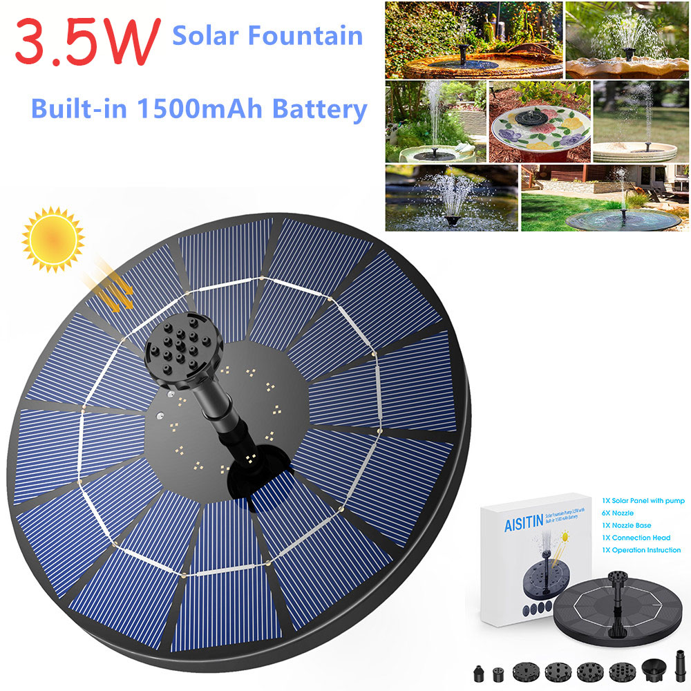 Solar Water Pump - Pompe de fontaine solaire 3,5 W,