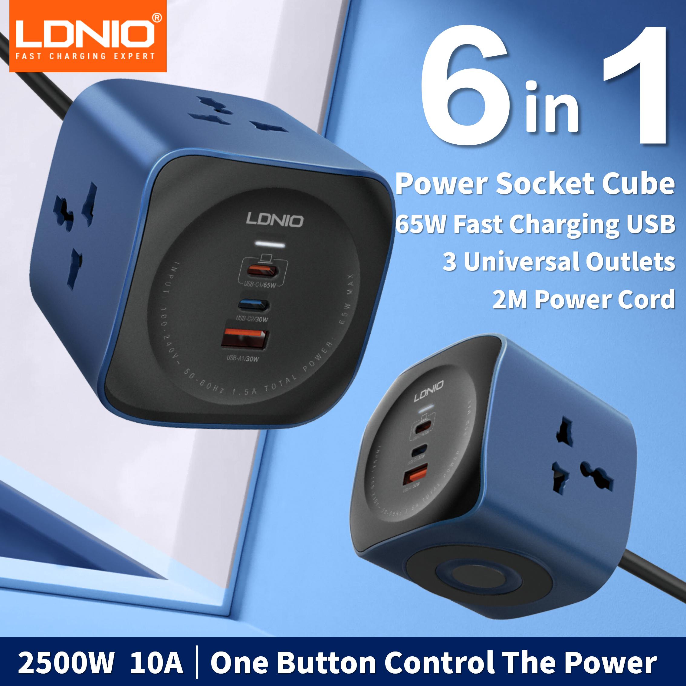 Ac Surge Protector - Cube multiprise LDNIO 65W Stations de