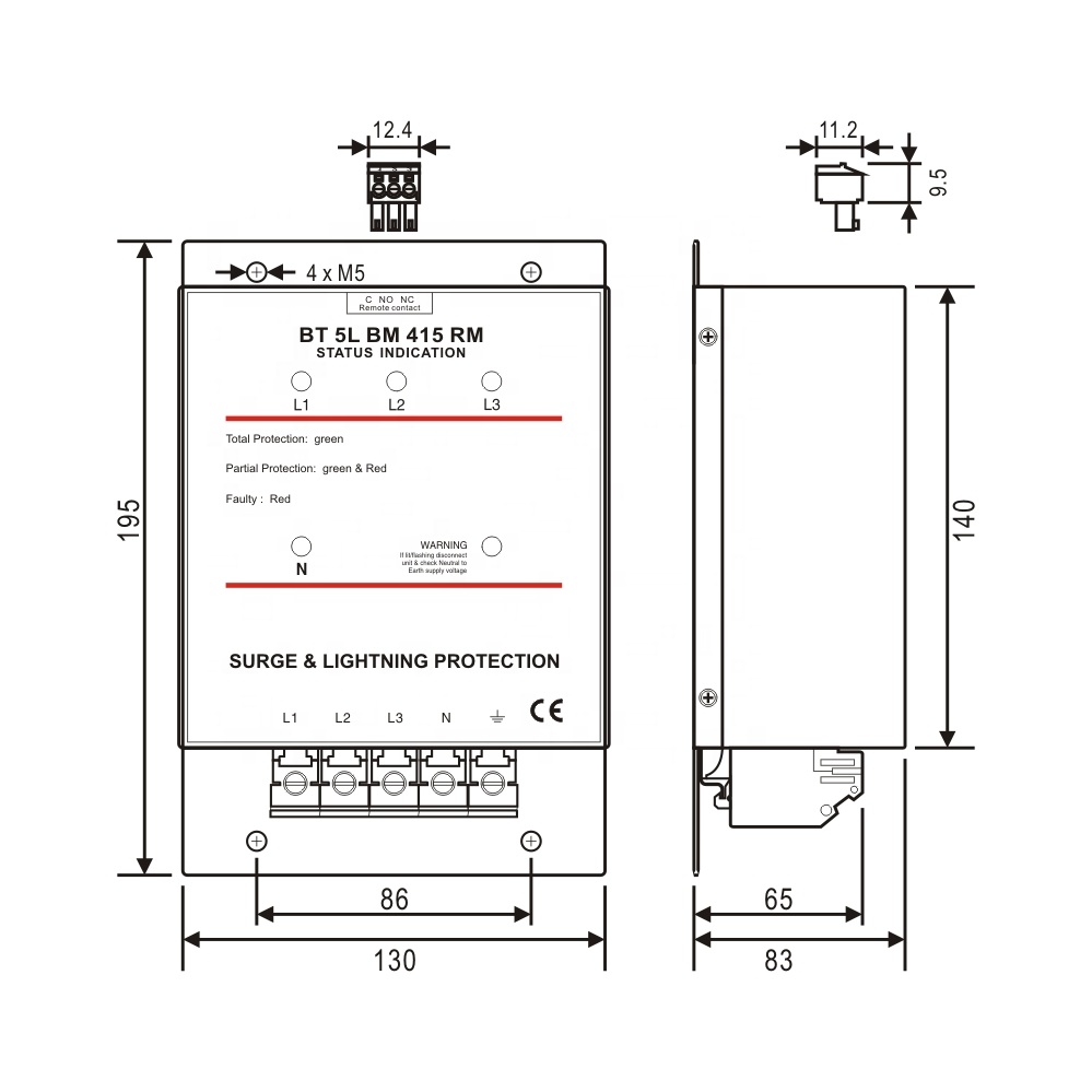 380V 400V 415V 280kA 40kA * 7  - Ac Surge Protector avis et prix