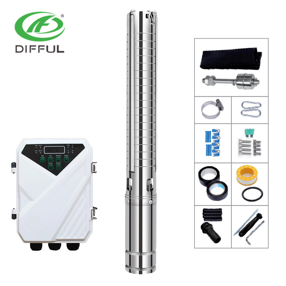 Pompe à eau solaire 1 CV, pomp - Solar Water Pump avis et prix