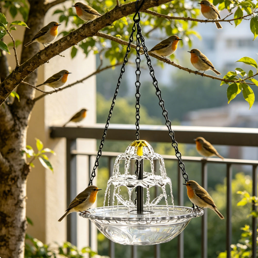 Bain d'oiseaux solaire suspend - Solar Water Pump avis et prix