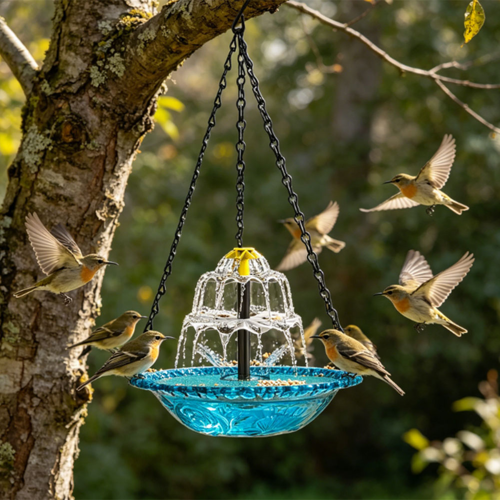 Bain d'oiseaux solaire suspend - Solar Water Pump avis et prix