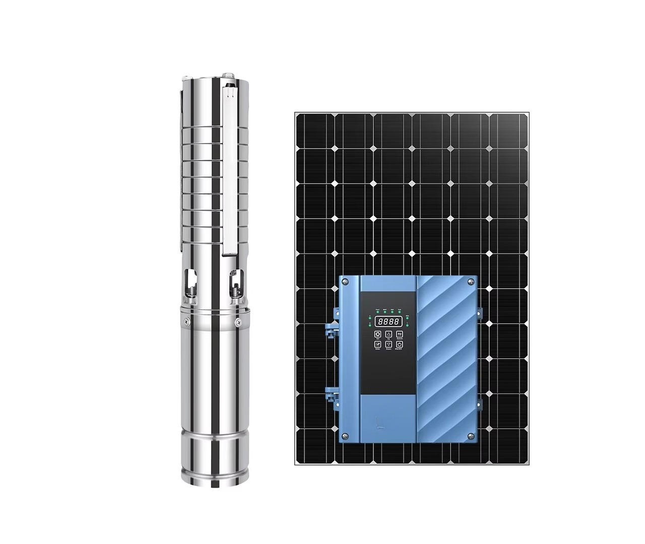 Pompe à eau solaire hybride AC - Solar Water Pump avis et prix