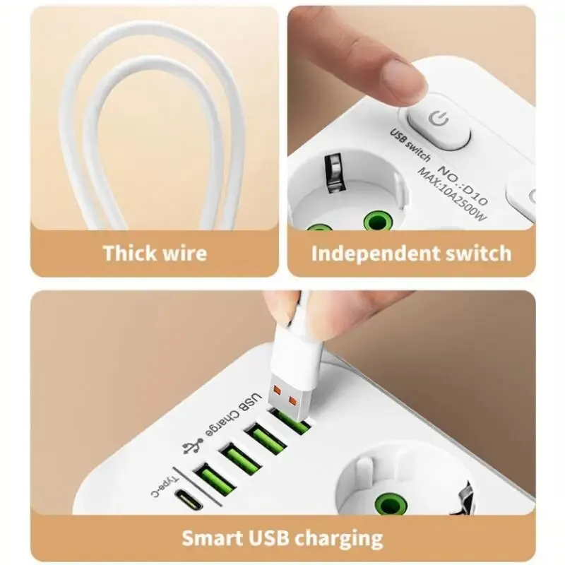 Multiprise intelligente 6 pris - Ac Surge Protector avis et prix
