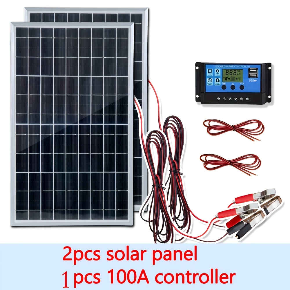 Kit de panneaux solaires 12V,  - Solar Panel Monocrystalline avis et prix