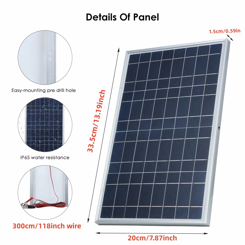 Kit complet de panneaux solair - Solar Panel Monocrystalline avis et prix